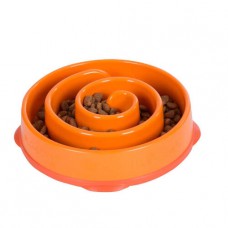 Outward Hound Fun Feeder Slo-Dog Bowl Orange Medium