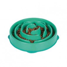 Outward Hound Fun Feeder Slo-Dog Bowl Turquoise Large