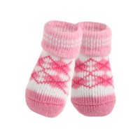 Puppia Argyle Dog Socks Pink